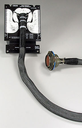 Image of CB30 with cable-mounted circular connector.