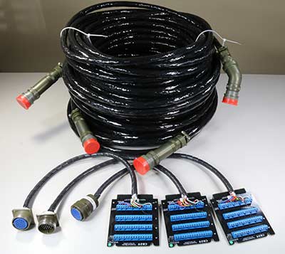 Shipyard UUT shown with test interface fixtures
