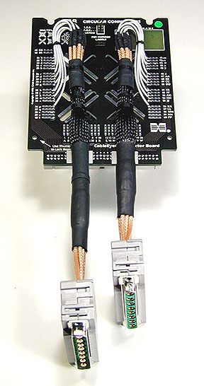 Eight coaxial connectors reside in a DB37-size shell.