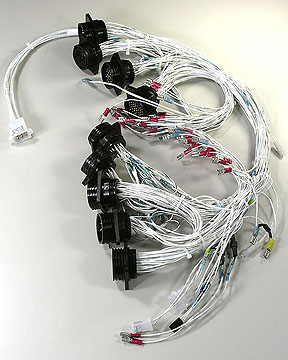 Custom harness tester interface was for this complex aircraft harness. Click for more intormation...