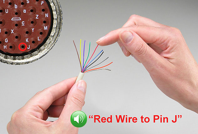 Assembly instructions are provided on probing or touching a wire.
