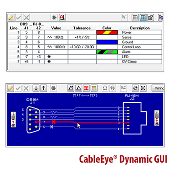 Netlist and wiring schematic used for design or diagnostics