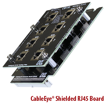 CB18c is a double-layered board, allowing quick changeout of worn test connectors.