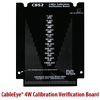 Sold as a SINGLE board, the CB52 contains a series of eleven precision low-value resistors for checking against the system’s calibrated values. The precision resistor values span a significant enough range to provide complete confidence of valid calibration.