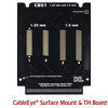 The CB51, sold without connectors, contains four sets of 60 solder pads accommodating numerous configurations of surface mount and TH connectors