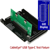 Sold as a set of two boards, each CB26U accepts two USB Type-C connectors. In addition to the latest CableEye software, it requires the CB26 small-frame motherboard (Item 756) for operation, and plugs into one of two available slots – two USB-C-connectors can be tested simultaneously. The CB26 (with CB26U) attaches to the tester like a regular connector board