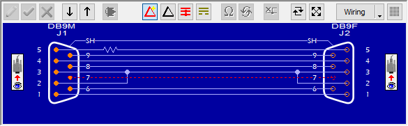 Schematic showing auto-identified wiring.