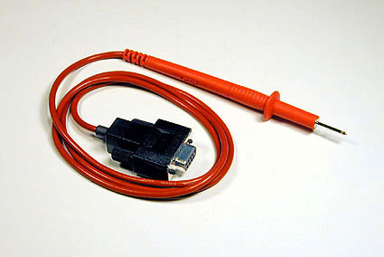 Unconnected test probe - red.