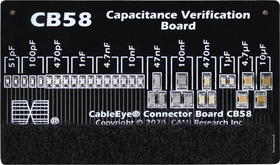 CableEye Capacitance Calibration Verification Board