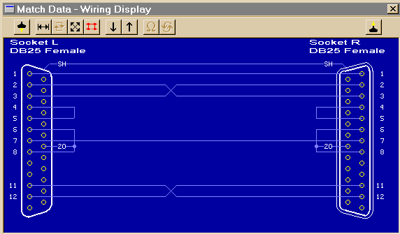 DB25 Null Modem (no handshaking)