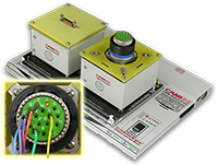 Automation-Ready Continuity Tester: Control Module with Attached Guided Assembly Fixtures.