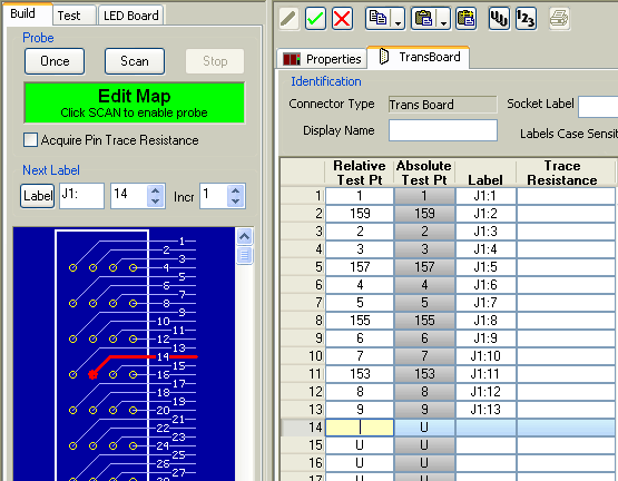 An illustration of the fast pin mapping process.