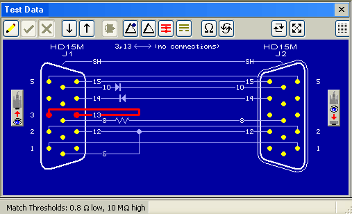 See components, including diode direction, and wiring faults.