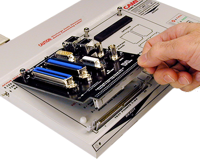 CB Boards Plug-In to Adapt Cable Tester to Many Connector Styles