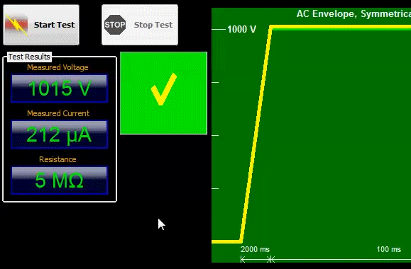 Screen Capture of Test