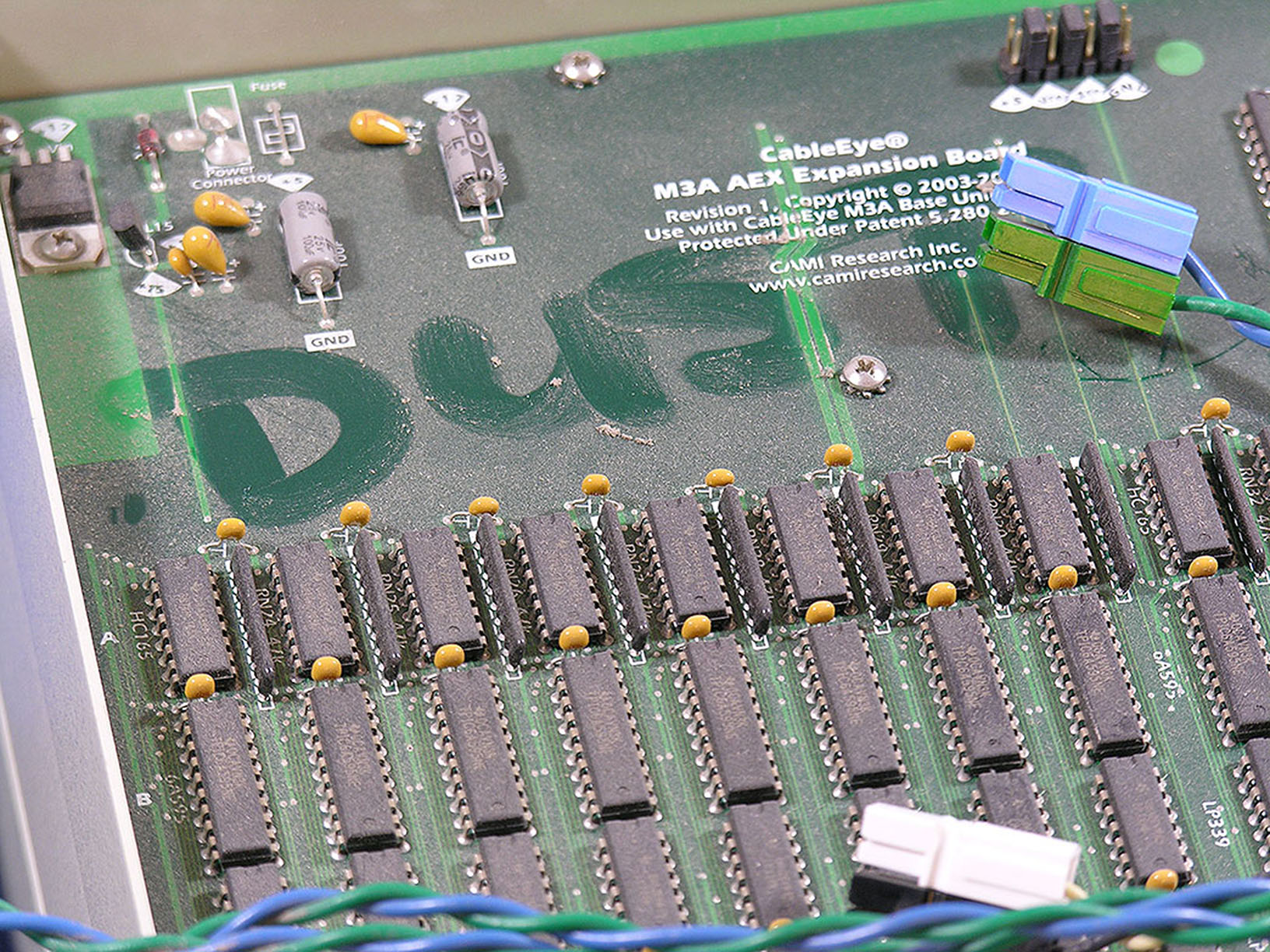 Dusty electronics